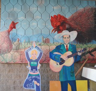 Hank Williams and Yoga chickens