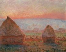 Monet Claude Haystacks At Giverny The Evening Sun 1888