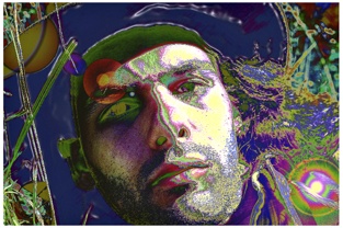 Shadowed Portrait Psychedelic 1995
