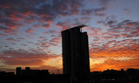 Chicago sunset series, Dec 20
