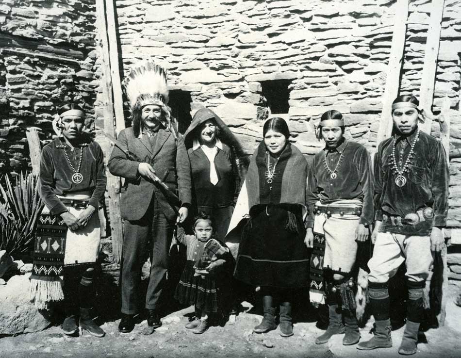 Albert Einstein with a group of Hopi Indians 1922